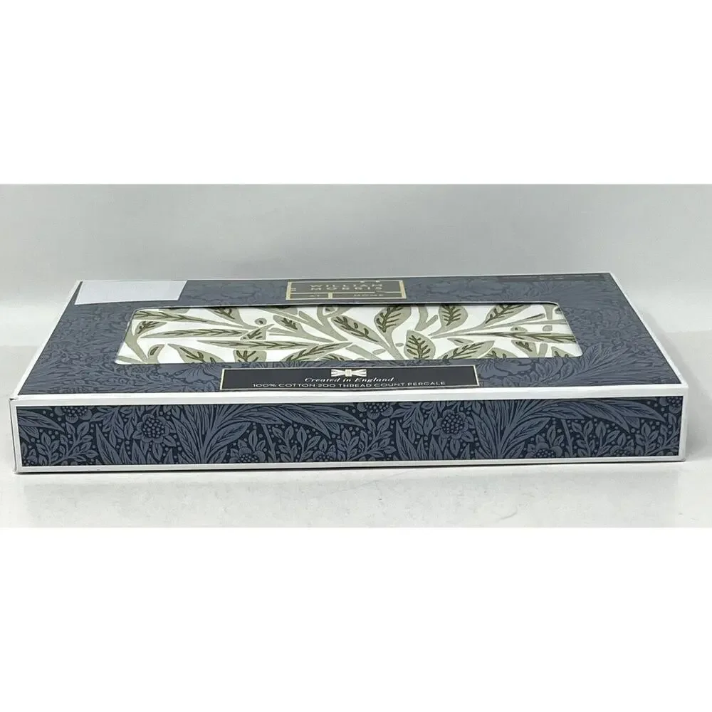 WILLIAM MORRIS Original Willow Artichoke Green STANDARD Pillowcases Percale